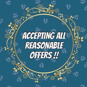 Decorative Blue and Gold Floral Design